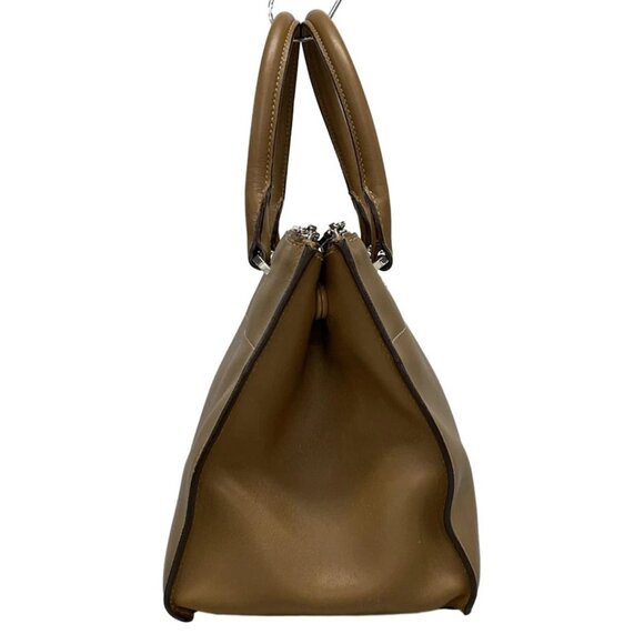 PRADA - Brown Leather Tote Bag 543-061625 - Picture 4 of 14